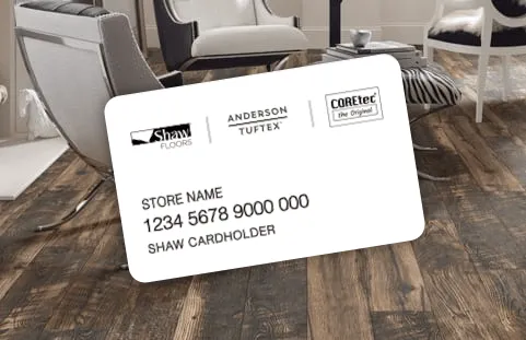Shaw Financing Card | Kay Riley Flooring and Design