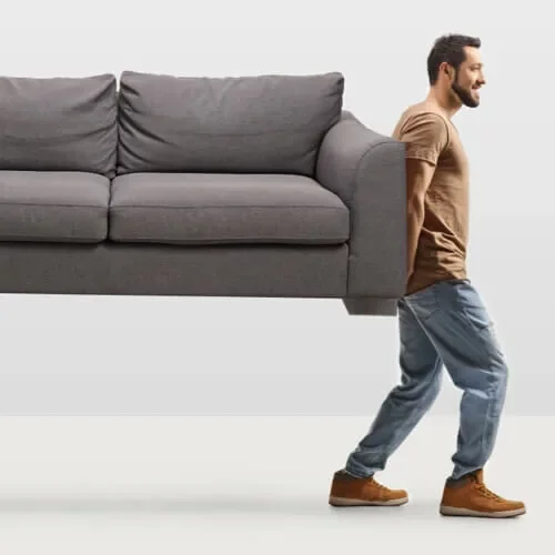 Shifting Furniture before Vinyl Installation | Kay Riley Flooring and Design